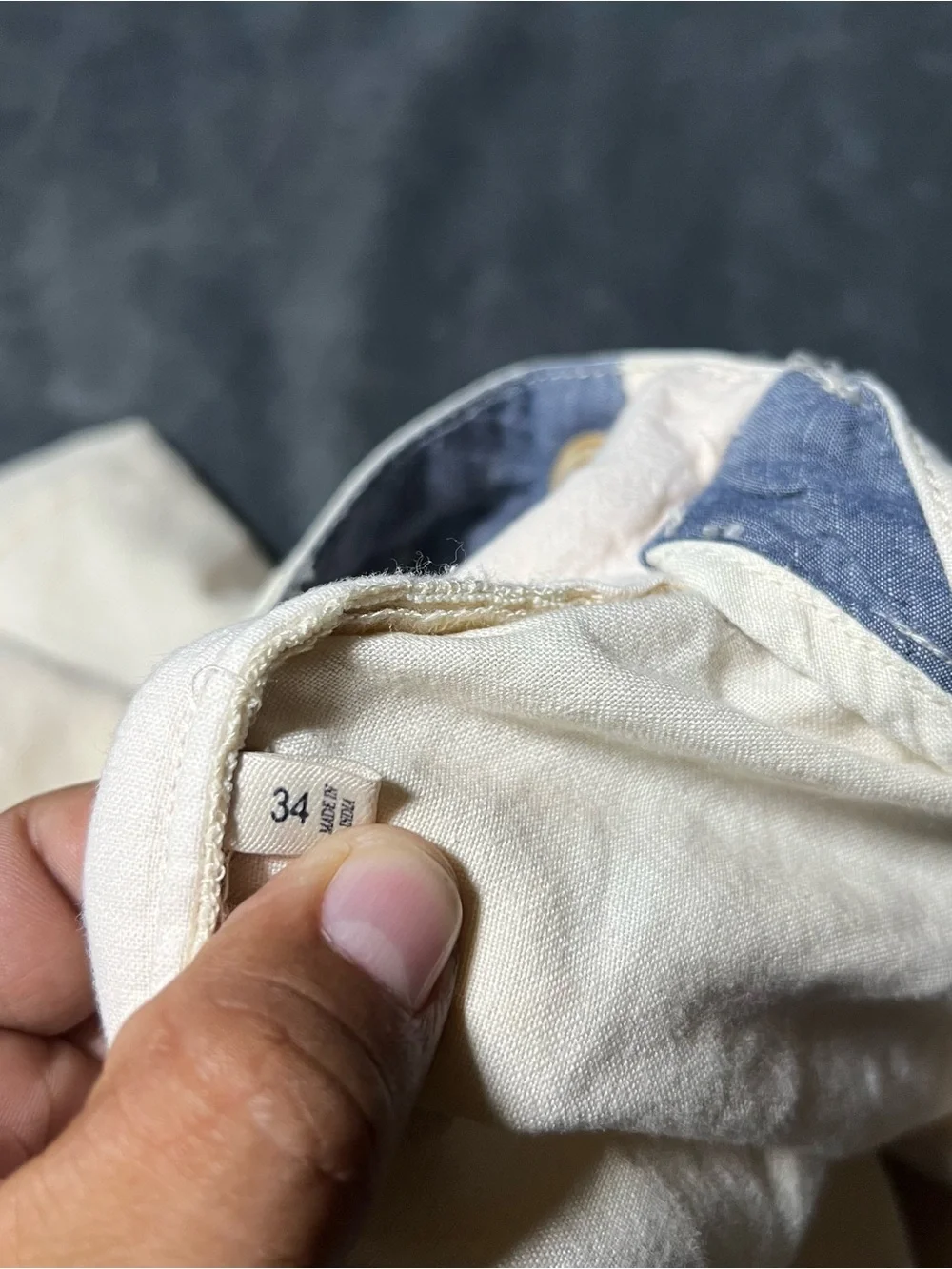 Faherty Malibu Shorts Mens Size 34 Beige Linen Blend Chino Casual Preppy
